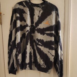 Wild Fable Black and Gray Tie-Dye Crewneck Sweater